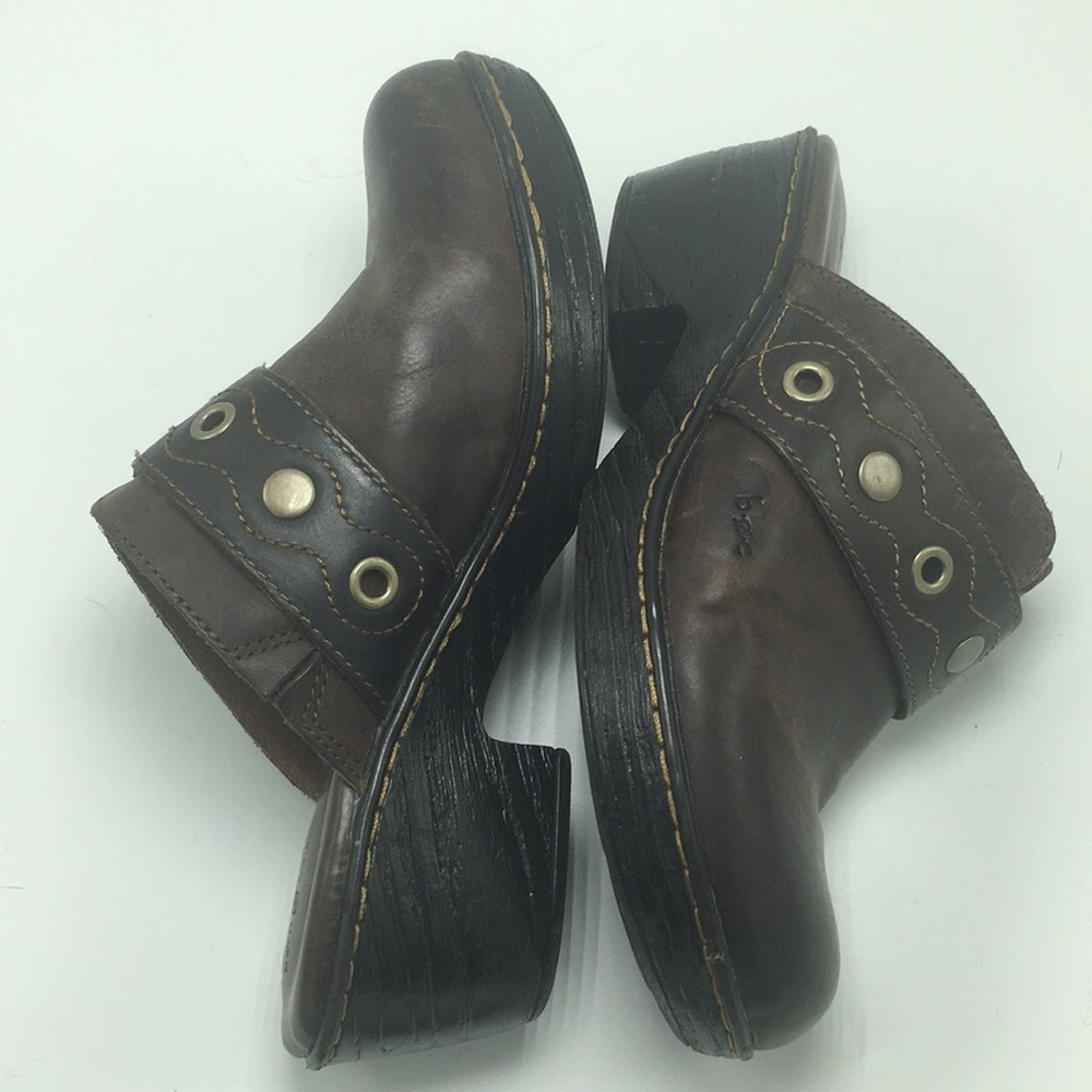 Born boc Leather Clogs, Size 8